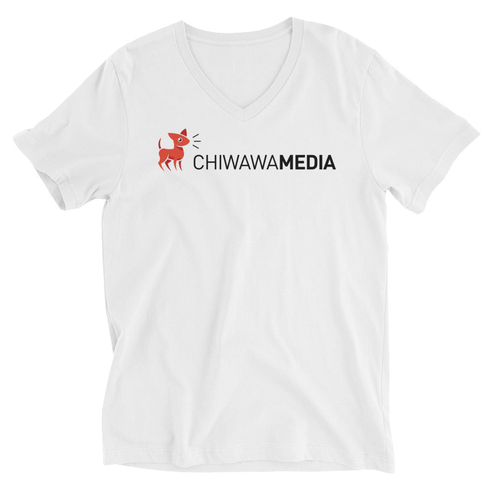 Unisex Short Sleeve V-Neck T-Shirt | Chiwawa Media